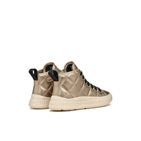 Geox Kids Geox Junior Girl Gold Laquinny High Top Sneakers - J56M3F