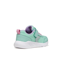 Geox Kids Geox Junior Girl Green Canvas Single Riptape Sprintye Sneakers - J36FWB