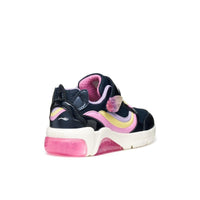 Geox Kids Geox Junior Girl Navy Fadinlight With Lights Sneakers - J55M4A