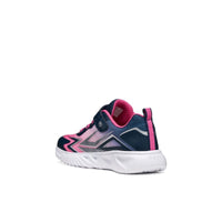 Geox Kids Geox Junior Girl Navy Lights Up Sole Assister Sneakers - J66E9B