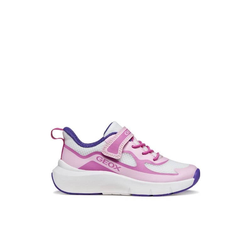 Geox Kids Geox Junior Girl Pink Low Top Single Riptape Pro Ran Sneakers - J65PAC