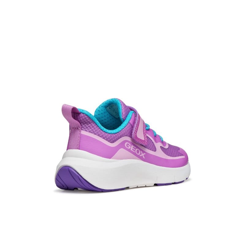 Geox Kids Geox Junior Girl Purple Low Top Single Riptape Pro Ran Sneakers - J65PAC