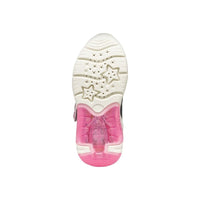 Geox Kids Geox Junior Girl Silver Fadinlight With Lights Sneakers - J55M4A