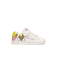 Geox Kids Geox Junior Girl White Looney Tunes Eclyper Sneakers - J65LRH