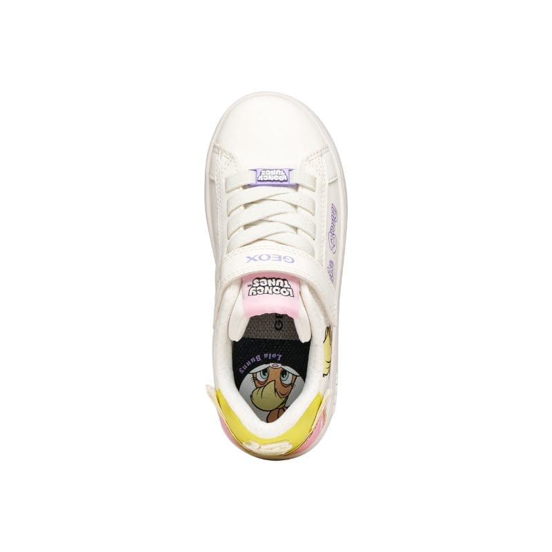 Geox Kids Geox Junior Girl White Looney Tunes Eclyper Sneakers - J65LRH