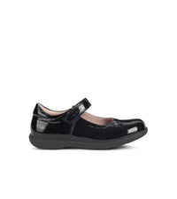 Geox Kids Geox Junior Girls Black School Shoe J16FHA