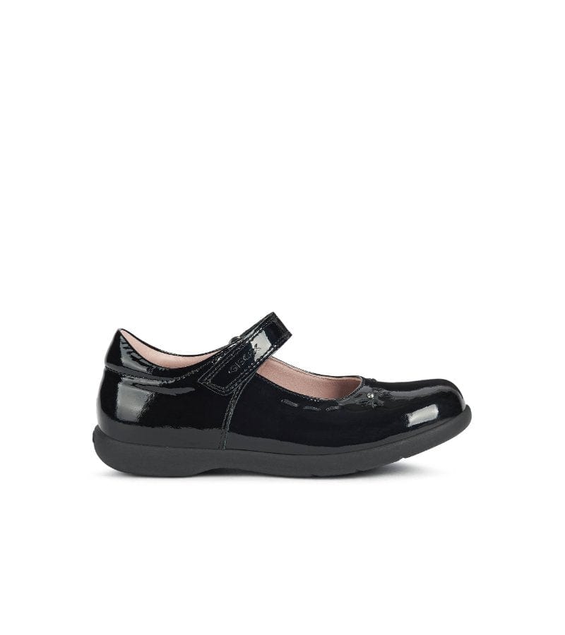 Geox Kids Geox Junior Girls Black School Shoe J16FHA