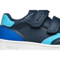 Geox Kids Geox Navy Eclyper Sneakers With Straps B555LA