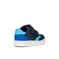 Geox Kids Geox Navy Eclyper Sneakers With Straps B555LA
