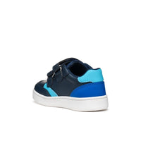 Geox Kids Geox Navy Eclyper Sneakers With Straps B555LA