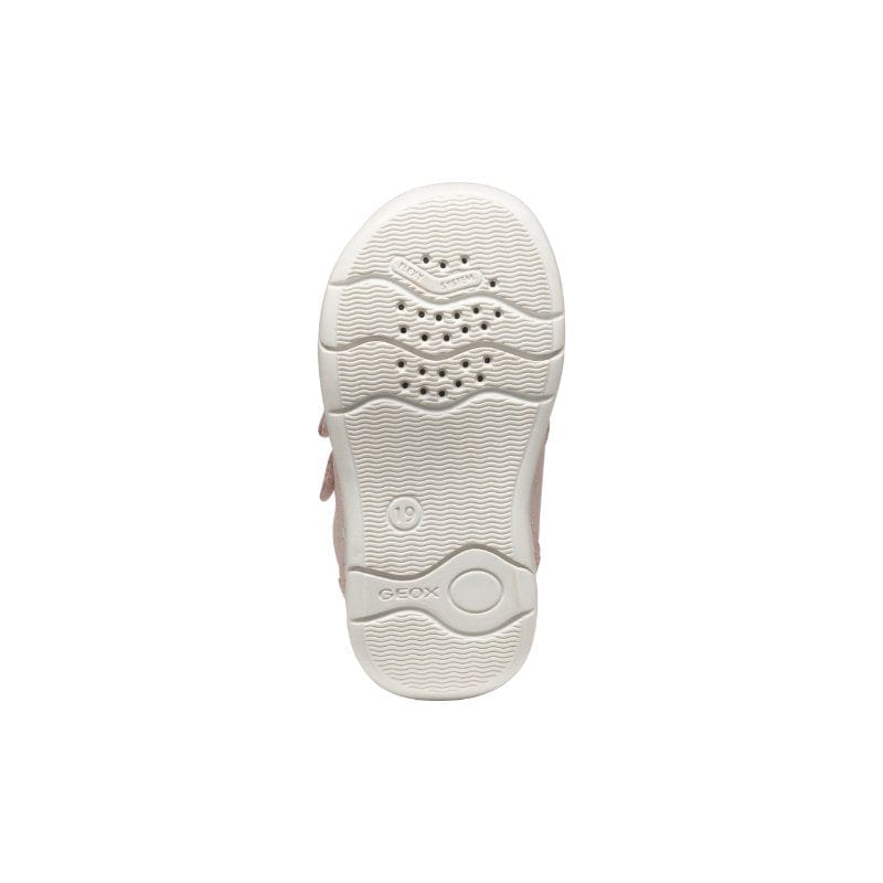 Geox Kids Geox Pink Zapito Baby Girl Sneakers With Straps B556DA