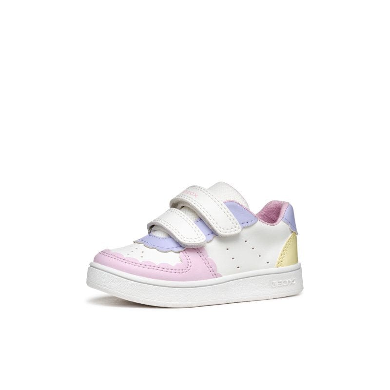 Geox Kids Geox White Eclyper Baby Sneakers With Straps B555MA
