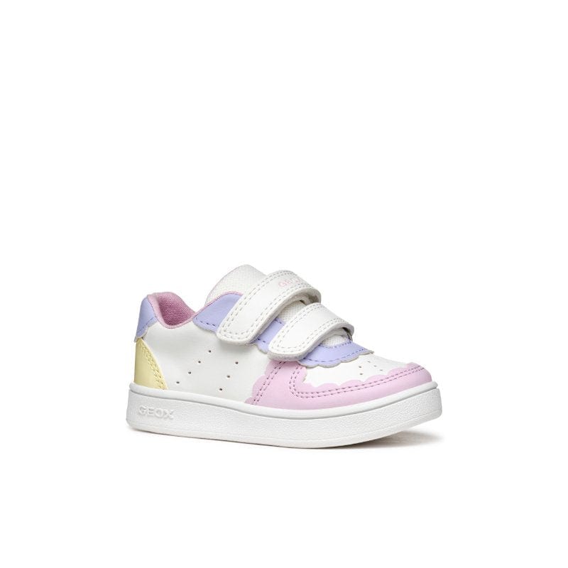 Geox Kids Geox White Eclyper Baby Sneakers With Straps B555MA