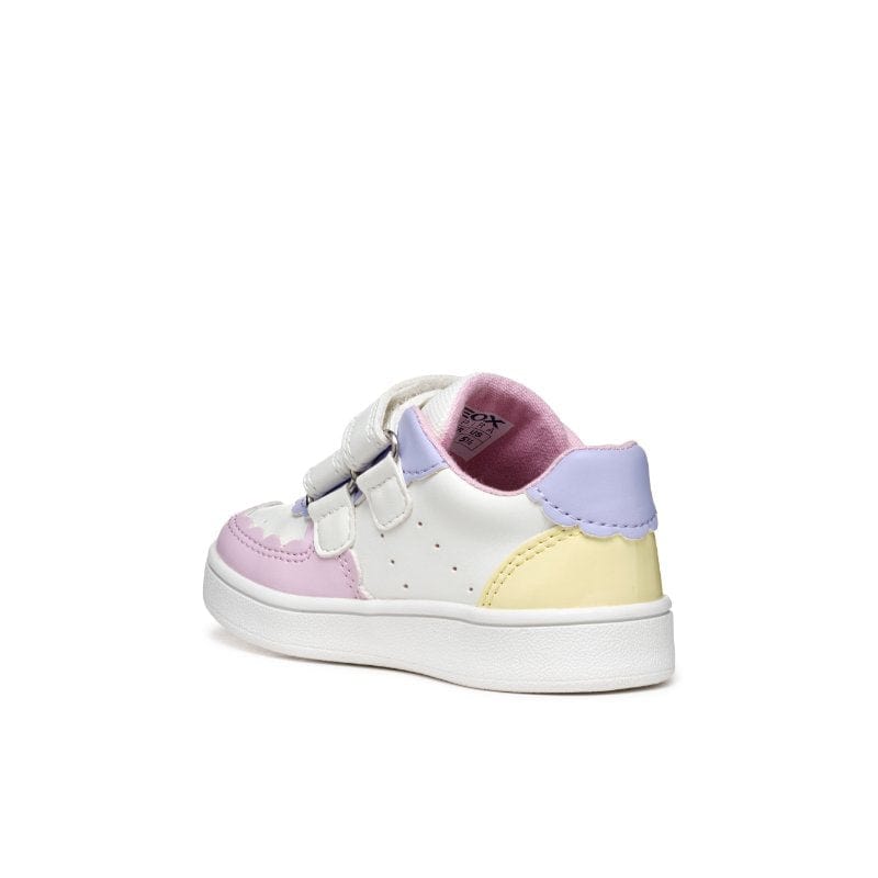 Geox Kids Geox White Eclyper Baby Sneakers With Straps B555MA