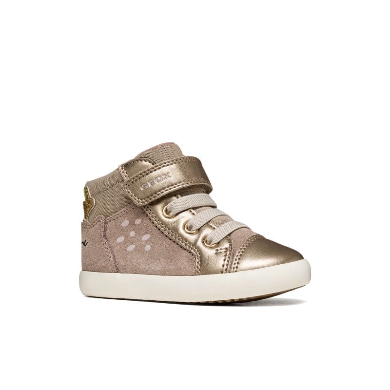 Geox Kids GOLD / 5UK Geox Infants Girls Gold Velcro Strap B Gisli Sneakers - B661MA