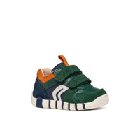 Geox Kids GREEN / 3.5UK Geox Infants Boys Green Velcro Strap Iupidoo Sneakers - B3555D