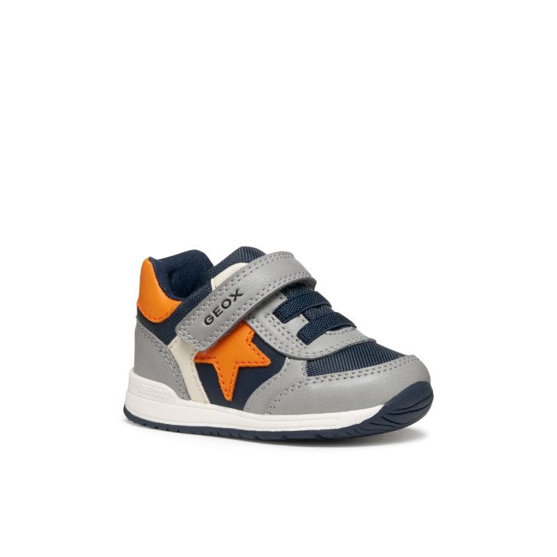 Geox Kids GREY / 4.5UK Geox Infants Boys Grey B Rishon Sneakers - B560RA