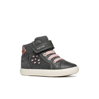 Geox Kids GREY / 5UK Geox Infants Girls Grey Velcro Strap B Gisli Sneakers - B661MA