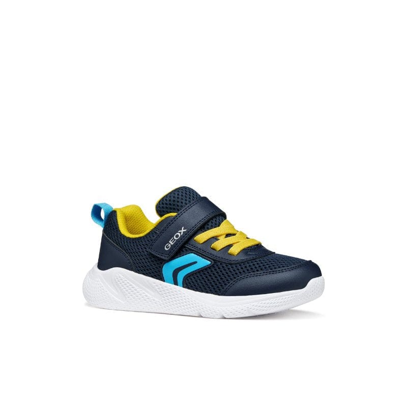 Geox Kids NAVY / 10UK Geox Junior Boys Navy Low Top Sprintye Sneakers - J36GBA