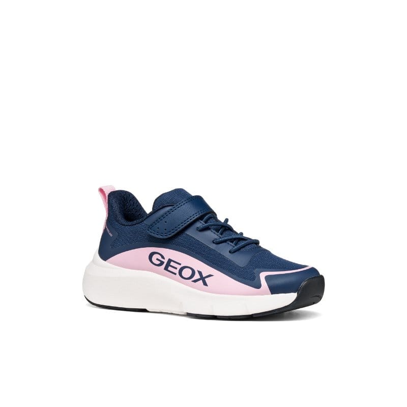 Geox Kids NAVY / 10UK Geox Junior Boys Navy Pro-ran Waterproof Hard Toe Sneakers - J667KA