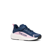 Geox Kids NAVY / 10UK Geox Junior Boys Navy Pro-ran Waterproof Hard Toe Sneakers - J667KA