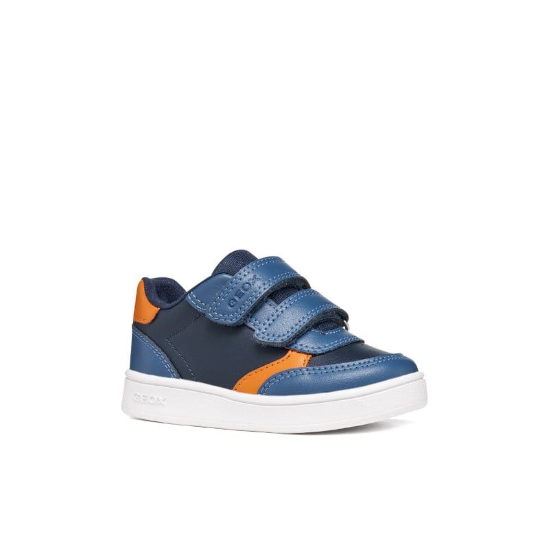 Geox Kids NAVY / 3.5UK Geox Infants Boys Navy Double Strap Eclyper Sneakers - B555LA