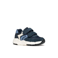 Geox Kids NAVY / 5UK Geox Infants Boys Navy Double Strap Flexyper Mini Sneakers - B656GC