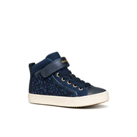 Geox Kids NAVY / 9UK Geox Junior Girl Navy Kalispera High Top Sneakers - J744GI