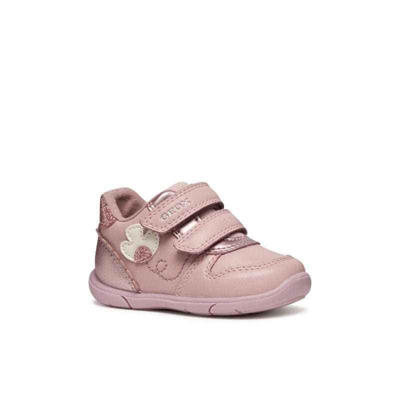 Geox Kids PINK / 3.5UK Geox Infants Girls Pink Zapito With Straps Sneakers -  B566DC