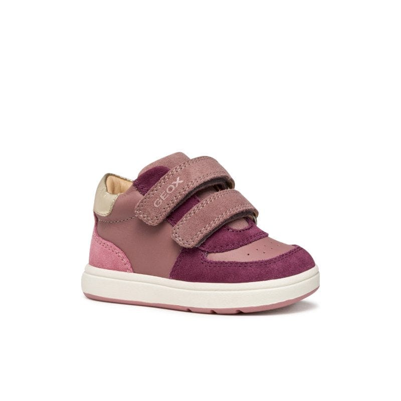 Geox Kids PINK / 4.5UK Geox Infants Girls Pink Biglia Velcro Sneakers -  B564CA