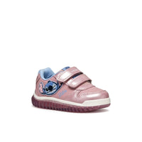Geox Kids PINK / 6UK Geox Infants Girls Pink Lilo&Stitch Disney Sneakers -  B5661B