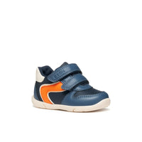 Geox Kids WHITE / 4.5UK Geox Infants Boys Blue Zapito Velcro Sneakers - B556CA