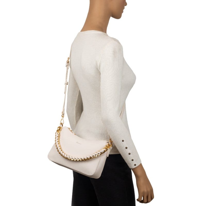 Gionni Womens BEIGE / ONE SIZE Gionni Womens Beige Ruby Curved Shoulder Bag - 11G2862