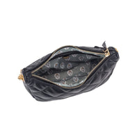 Gionni Womens BLACK / ONE SIZE Gionni Womens Black Diamond Curved Shoulder Bag - 11G2860