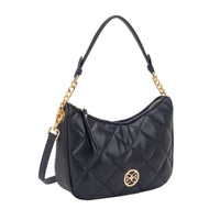 Gionni Womens BLACK / ONE SIZE Gionni Womens Black Diamond Curved Shoulder Bag - 11G2860