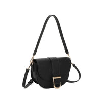 Gionni Womens BLACK / ONE SIZE Gionni Womens Black Medium Saddle Bag Claire - 11G2828