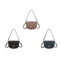 Gionni Womens BLACK / ONE SIZE Gionni Womens Black Medium Saddle Bag Claire - 11G2828