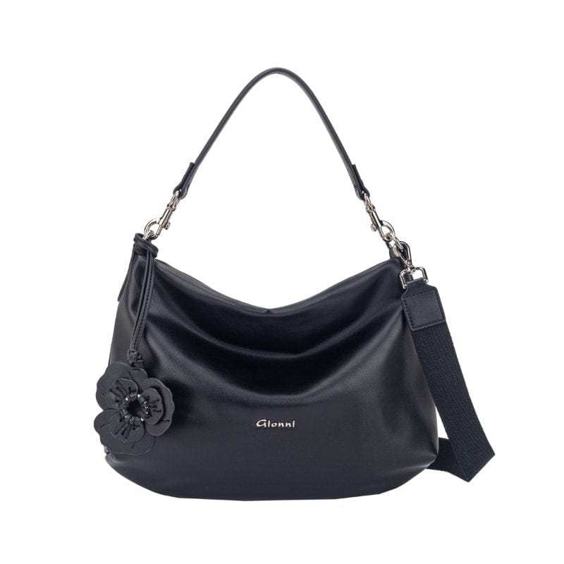 Gionni Womens BLACK / ONE SIZE Gionni Womens Black Onyx Slouchy Hobo Bag - 11G2883