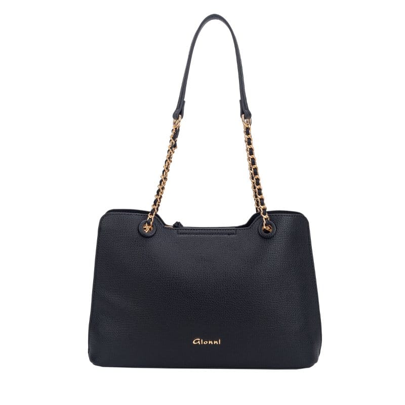 Gionni Womens BLACK / ONE SIZE Gionni Womens Black Rosewood Double Handle Shoulder Bag - 11G2947