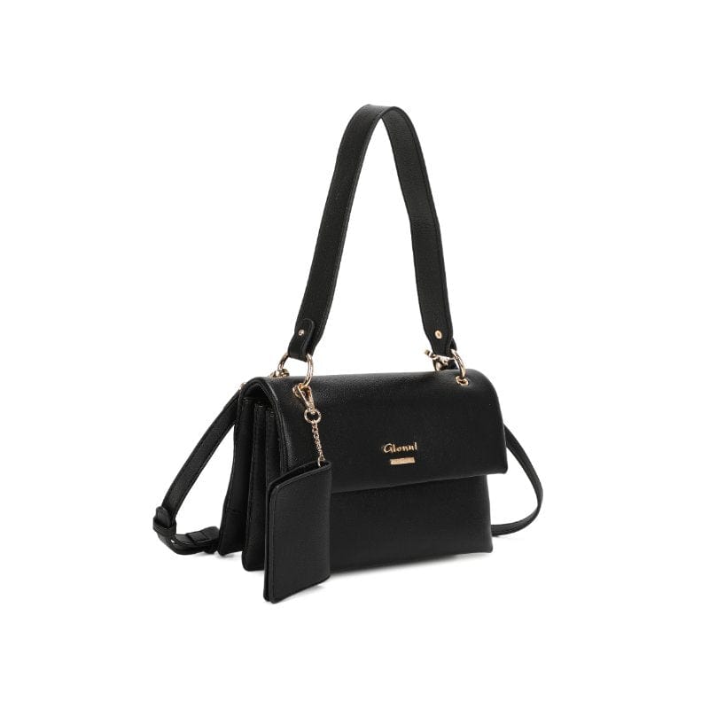 Gionni Womens BLACK / ONE SIZE Gionni Womens Black Shoulder Bag Delphine - 11G2802
