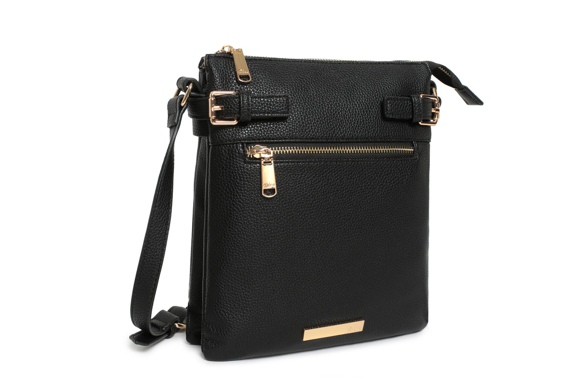 Gionni Womens BLACK / ONE SIZE Gionni Womens Black Solis Crossbody Bag - 13D2315