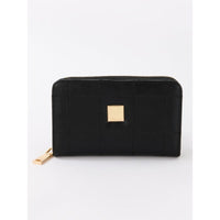 Gionni Womens BLACK / ONE SIZE Gionni Womens Jet 15cm Zip & Button Purse - 20G1257