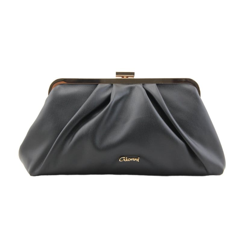 Gionni Womens BLACK / ONE SIZE Gionni Womens Mimosa Frame Clutch Bag - 11G2893