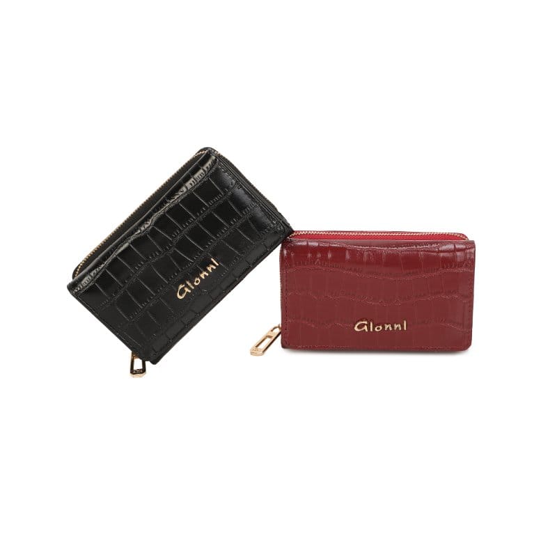 Gionni Womens BLACK / ONE SIZE Gionni Womens Oud 14cm Zip Around Purse - 20G1286