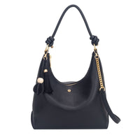 Gionni Womens BLACK / ONE SIZE Gionni Womens Petal Curved Shoulder Bag - 11G2926