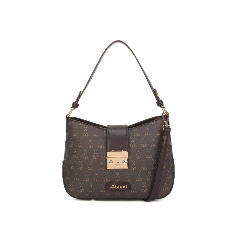 Gionni Womens BROWN / ONE SIZE Gionni Womens Brown Elixir Curved Shoulder Bag - 11G2945
