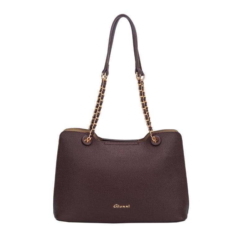 Gionni Womens BROWN / ONE SIZE Gionni Womens Brown Rosewood Double Handle Shoulder Bag - 11G2947