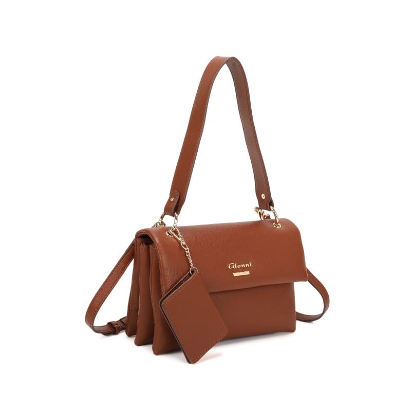 Gionni Womens BROWN / ONE SIZE Gionni Womens Brown Shoulder Bag Delphine - 11G2802