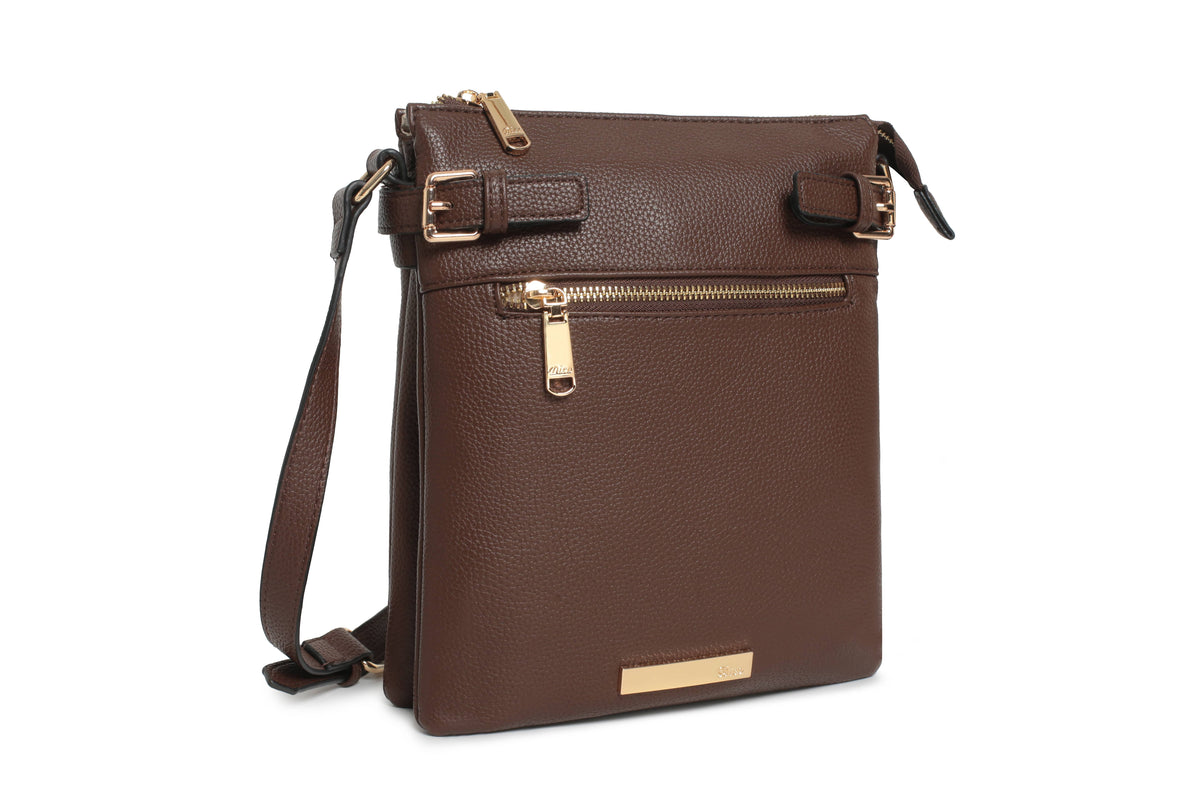Gionni Womens BROWN / ONE SIZE Gionni Womens Brown Solis Crossbody Bag - 13D2315