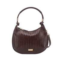 Gionni Womens BROWN / ONE SIZE Gionni Womens Neroli Curved Woven Shoulder Bag - 11G2918